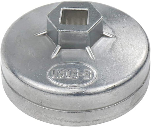 74mm Max Inside Dia 15 Flutes End Cap Oil Filter Wrench Auto Tool...