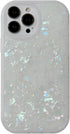 Translucent Iridescent Marble Phone Case Compatible with iPhone Case (iPhone 13 Pro,White)...