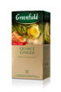 Greenfield Quince Ginger Green Tea Fruit & Herbal Collection 25 Teabags The Execptional Freshness Of Tea Is Guranteed By The Special Foil Sachet...