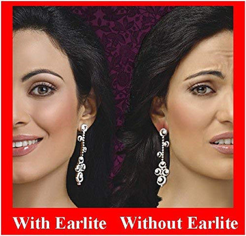 EarLite 240 (60 Ea X 4 Packs) Invisible Earring Ear Support Waterproof Patches in ZipLock Pouch - Made in USA...