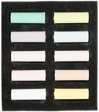 Rembrandt Soft Pastel Micro Set, 10-Piece Half Sticks, Highlights Selection...