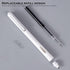 DUNBONG 0.5mm Retractable Straight liquid neutral pens, Push action silent gel pen, Black ink, Box of 5 Pens (5)...