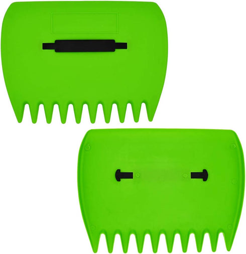 Leaf Scoop 1 Pair Leaf Hand Rakes Leaves Collector Plastic Garden Scoop for Picking Up Leaves,Grass Clippings and Garbage (Light Green)...