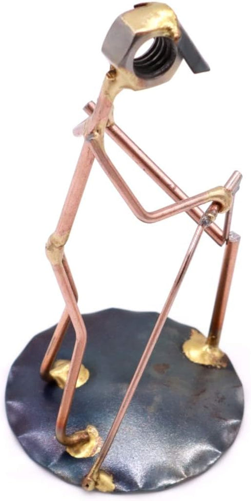 Welder Collectible Handmade Metal Art Figurine, Desk Accessories, Trophy, Boss Gift, Office Décor, Construction Worker...