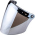 VCOROS Universal 3-Snap Flip Up Visor Shield Lens for Retro Open Face Motorcycle Helmet(Chrome Silver)...