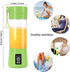Portable, Personal Mixer Rechargeable with USB, Mini Blender for Smoothie, Fruit Juice, Milk Shakes, 380ml, Six 3D Blades for, 9.12x3.25x3.25 inch...