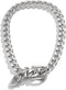 Versatile Unisex Chunky Cuban Link Choker Necklace,Silver/14K Gold Plated Bold Punk Style Thick Wide Chain Link Jewelry for Women and Men...