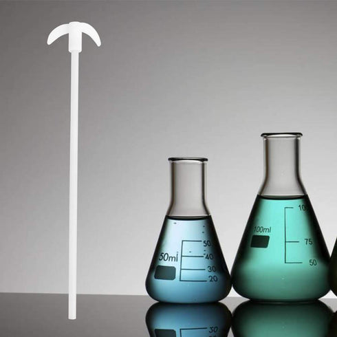 PTFE Stir Bar PTFE Coated, Stirring Rod PTFE Propeller Steel Stirring Rod for Laboratory Use, High Temperature Resistant, L 250mm W 40mm D 7mm...