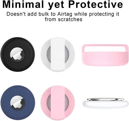 NeverAway Waterproof Silicone AirTag Holder for Dog and Cat Collars: Soft-Touch Dog GPS Tracker, Apple AirTag Pet, Easy to Install Dog or Cat Coll...