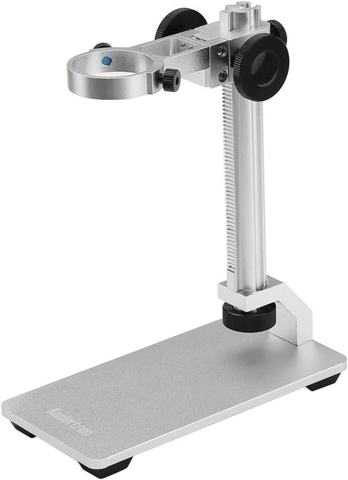 Koolertron Aluminum Alloy Microscope Stand Portable Adjustable Manual Focus Digital USB Microscope Holder Support Adjusted Up and Down...
