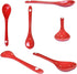 3 sets of each 10 Color Porcelain Egg Spoons Ceramic Spoons 5 inch Coffee Dessert Yogurt Tea Milky Tea...
