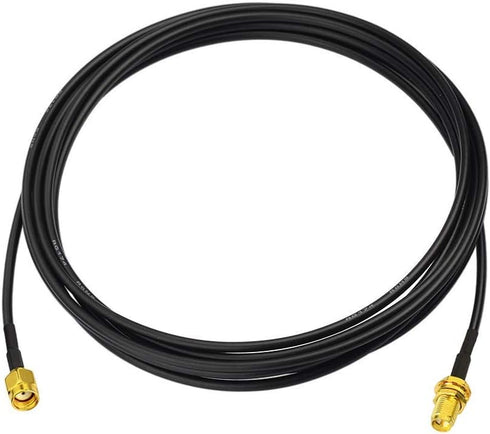 Bingfu RP-SMA Male to RP-SMA Female Bulkhead Mount RG174 WiFi Antenna Extension Coaxial Cable 3m 10 feet for WiFi Router Wireless Network Card USB...