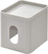 iDesign Facial Tissue Box Cover for Bathroom and Vanity Countertops The Cade Collection, 6.1" x 5.15" x 5.4", Matte Gray...