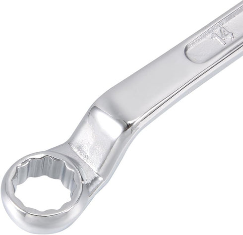 uxcell 14mm x 17mm Metric 12 Point Offset Double Box End Wrench Chrome Plated, Cr-V Steel...
