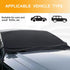Car Windshield Sun Shade, Car Window Shades, Sun Visor Front Windshield Sunshade with Side Mirror Covers, Car Exterior Accessories Front Windshiel...