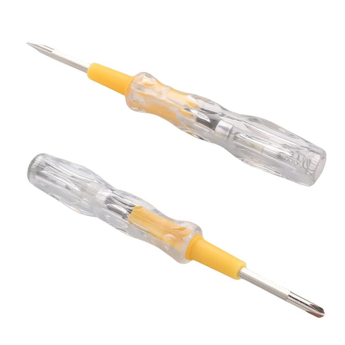 Fielect 2Pcs Voltage Tester Screwdriver, Contact Voltage Tester Pen Light Circuit Tester Voltage Detecter Pen Electric Test Pen Screwdriver 3.5mm ...