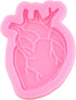 Epoxy Resin Molds Doctor Badge Reel Silicone Molds Stethoscope Resin Epoxy Casting Molds Heart T-Shirt Tooth Keychain Mold for DIY Crafts Jewelry ...