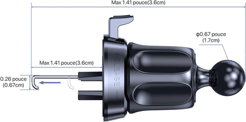 Miracase 3-in-1 Cell Phone Holders for Your Car, Universal Car Phone Holder Mount for Car Dashboard Air Vent Windshield Compatible with iPhone 15 ...