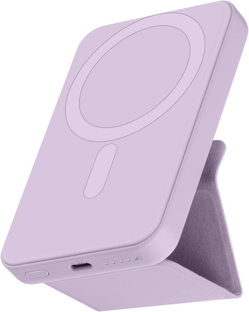 Portable Power Bank 6500mAh Foldable Magnetic Battery Pack Fast Charging Wireless Power Bank Compatible with iPhone 15/14/13/12 Series...