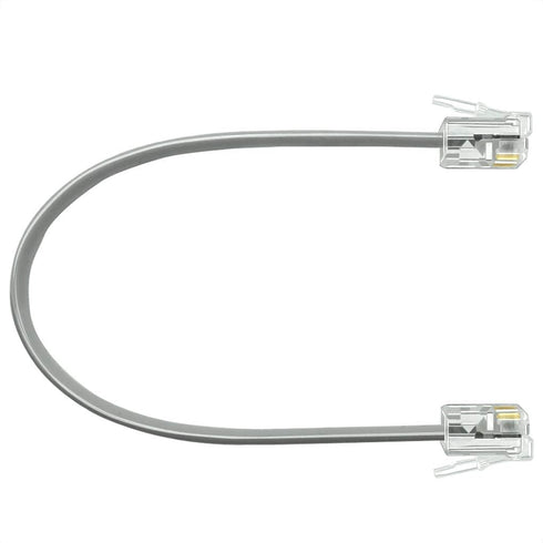 NECABLES 6 Inch Short Telephone Cord Phone Cable Wall Phone Cord for Landline RJ11 6P4C Male to Male...