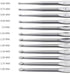 12 PCS Crochet Hooks Set Steel, Small Size Latch Hook Crochet Needle 0.6 mm to 1.9 mm Sweater Scarf Clothing Knitting Crochet Tool......