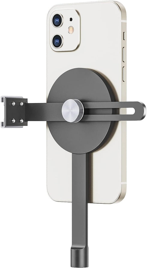 TechMatte Tripod Mount for MagSafe Compatible with iPhone 15 14 13 12 Series- Lightweight and Compact - Cold Shoe Mount Included...