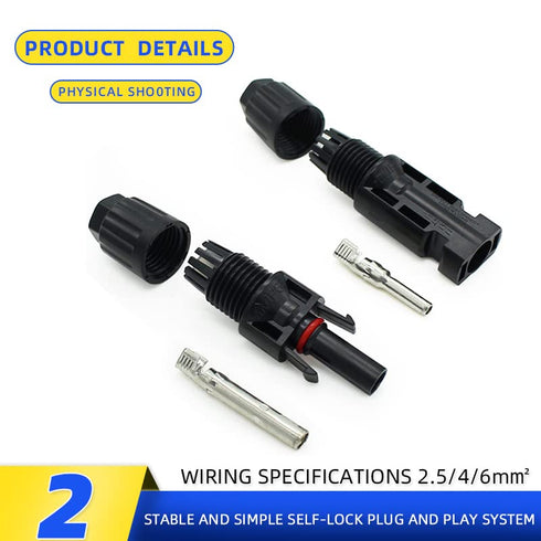10 Pair Solar Connectors with 2 Spanners ,1000V 30A Male/Female IP67 Waterproof Solar Panel Plug...