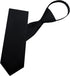 Mantieqingway Black/Red Tie Pre-tied Adjustable Zipper Neck Ties for Men, Mens Necktie for Office Graduation School Uniforms...