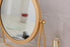 Geschaft Golden Tabletop Single Sided Makeup Mirror, 360°Rotation Iron One-Sided Dressing Table Mirror, Round Swivel Desktop Stand Mirror (Golden ...