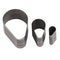 3pcs Leather Craft Cutting tool Hole Hollow Steel Cutter Punch Tool Kit Heart-shaped Drop shape Pentagram Cutting Mold(Drop-shape)...