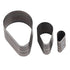 3pcs Leather Craft Cutting tool Hole Hollow Steel Cutter Punch Tool Kit Heart-shaped Drop shape Pentagram Cutting Mold(Drop-shape)...
