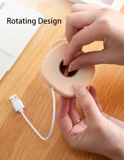 2pc Retractable Cable Winder Organizer, Charging Cord Organizer, Headphone Cable Holder, Small Case Cord Keeper for USB Cable Headset Cord Mouse W...