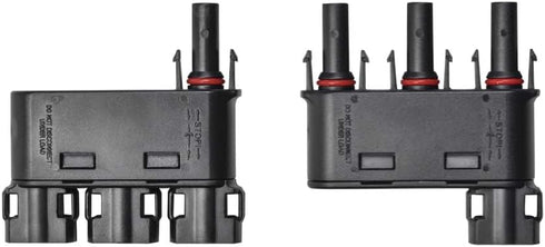 Solar Branch Connector 50A,DC1500V IP68 Waterproof 3 to 1 Y Connectors for Parallel Connection Between Solar Panels (1 Pair M/FFF + F/MMM)...