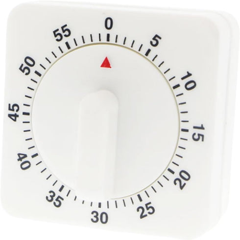 No Battery 60 Minute Mechanical Kitchen Learning Timer with Loud Alarm and Visual Cooking Timer Clock Ideal for Cooking Baking Kitchen Face Mask T...