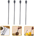 2 Pairs Silicone Integrated Chopsticks Spoon Coffee Mixing Spoons Ice Cream Spoons Coffee Stirring Sticks Coffee Stirring Spoon Beverage Stirrer L...