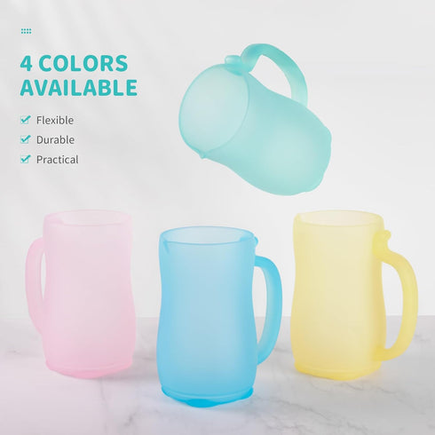 Baby Bath Rinse Cup - Food Grade Silicone Shampoo & Body Washing Rinser Cup For Kids with Easy Grip Handle to Rinse Baby Shampoo and Soap - Baby E...