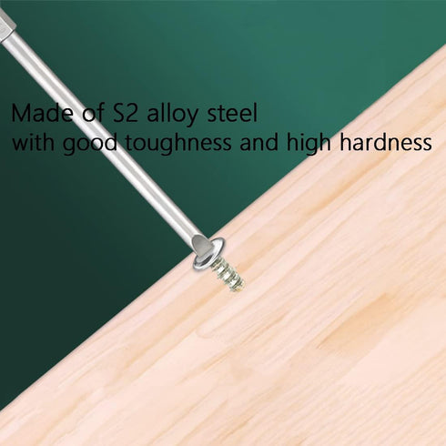 SL2.5 Slotted Screwdriver Bits, 1/4 Inch Hex Shank 2inch Length S2 Power Tool, Magnetic, Flat Head, 10Pcs...