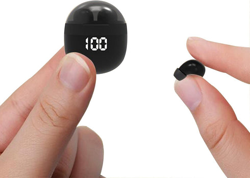 Invisible Mini Earbuds Wireless Bluetooth, Low Profile Micro Smallest Tiny Discreet Hidden Earbuds for Work, Small Headphones, Invisible Sleep Wir...