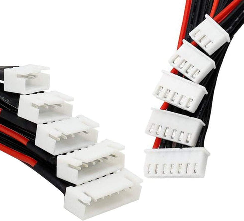 2S/3S/4S/5S/6S Battery Balance Charger Silicone Wire Extension Lead JST-XH Connector Adapter Plug Battery Wire Balance Leads Extension Cable for L...