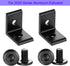 10Sets 2020 Corner Bracket Connectors for 2020 Series 6mm Slot Aluminum Extrusion Profile Accessories(L Black)...