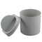 2 Liter Mini Desktop Trash Can with Swing Lid Tiny Garbage Can Trash Bin (Grey)...