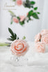 Floroom Artificial Flowers 50pcs Real Looking Blush Foam Fake Roses with Stems for DIY Wedding Bouquets Pink Bridal Shower Centerpieces Floral Arr...