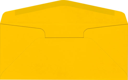 LUXPaper #10 Commercial Flap Business Envelopes | 4 1/8" x 9 1/2" | Sunflower Yellow | 80lb. Text | 50 Qty...
