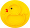 Linowos Silicone Divided Toddler Plates, Portable Non Slip Suction Plates for Children Babies and Kids BPA Free Baby Dinner Plate (Duck-Yellow) 1...