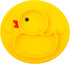 Linowos Silicone Divided Toddler Plates, Portable Non Slip Suction Plates for Children Babies and Kids BPA Free Baby Dinner Plate (Duck-Yellow) 1...