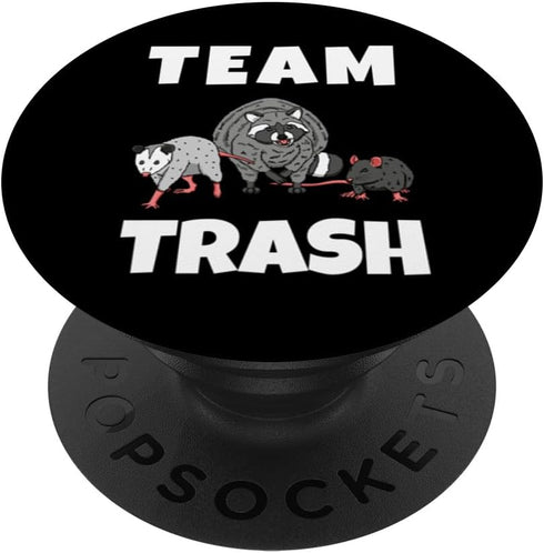 Raccoon Team Cute Trash Panda Ringtail Lover PopSockets Standard PopGrip...