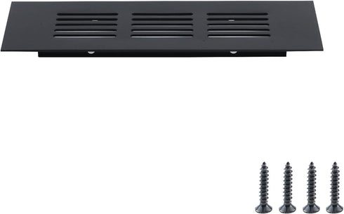 Geesatis Mesh Air Vent Louvered Ventilation for Cabinet Shoe Cabinet Hardware Accessories, with Mounting Screws, 150 x 50 mm / 6 x 2 inch, 2 Pcs...