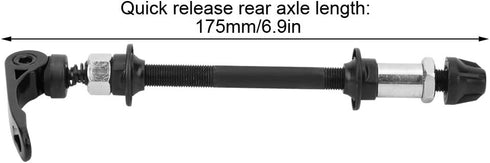 Bicycle Rear Hub Axle, 5.7in Hollow Rear Axle 6.9in Quick Release Rear Wheel Bike Axle Bike Repair Tool Accessories for Bikes...
