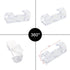 120Pcs Self Adhesive Transparent Cable Clips Wire Holder Sticky Heavy Duty Cable Clips Tidy and Organizer Drop Cord Management for TV PC Laptop Et...