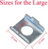 8 Pack Training Wheels Vertical Bracket for Children's Bicycle Stabiliser Support Bar Rod Locating Mount Plate Gasket 23mm+25mm Universal for Kids...